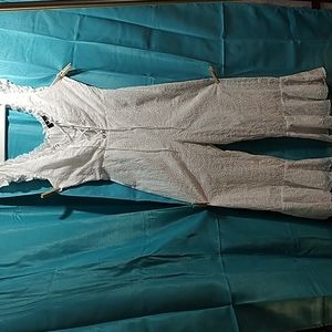 Lulu's Cotton Eyelet Jumpsuit S